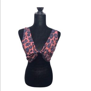 NWT Pretty Little Thing Leopard Bandeau Top
